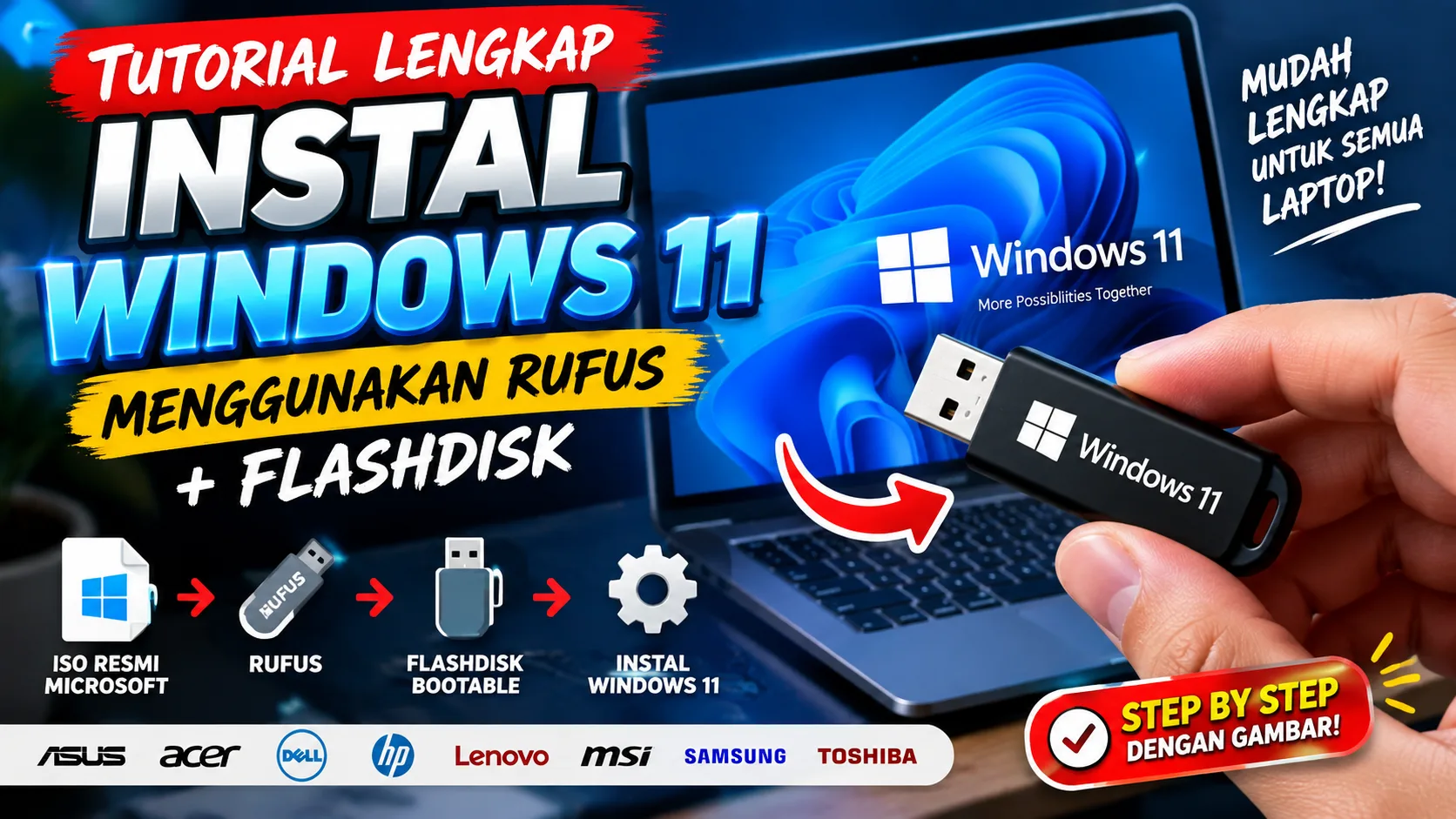 TUTORIAL LENGKAP INSTAL WINDOWS 11
